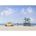thumbnail image 2 of Great Art Now Waiting for the Waves, Miami Beach by Gasoline Images, Framed Wall Art, 23.5W x 18.75H, 2 of 2