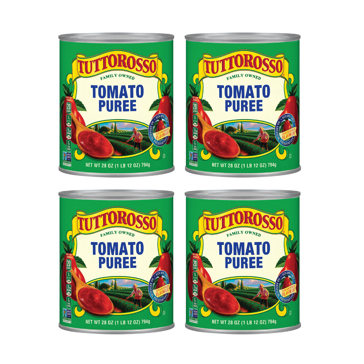 Tuttorosso Tomato Puree, Gluten Free and Vegetarian Recipe, 28 Ounce