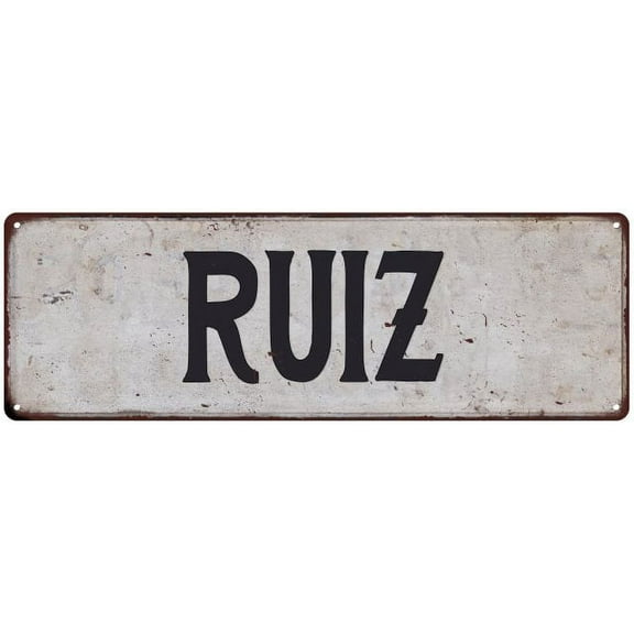 RUIZ Vintage Look Gift Rustic Chic Metal Sign 6x18 206180036034