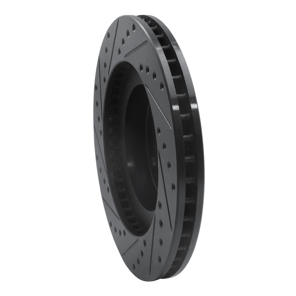 Dynamic Friction Company 633-13011R DFC Brake Rotor - Drilled And Slotted - Black