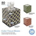 thumbnail image 2 of Stock Your Home Cube Tissue Boxes, 36 Pack Facial Tissues, Soft 2-Ply Paper Tissues, White Cube Tissue Boxes for Home, Office, Bathroom, Bedroom, or Classroom, Made In the USA, 2 of 7