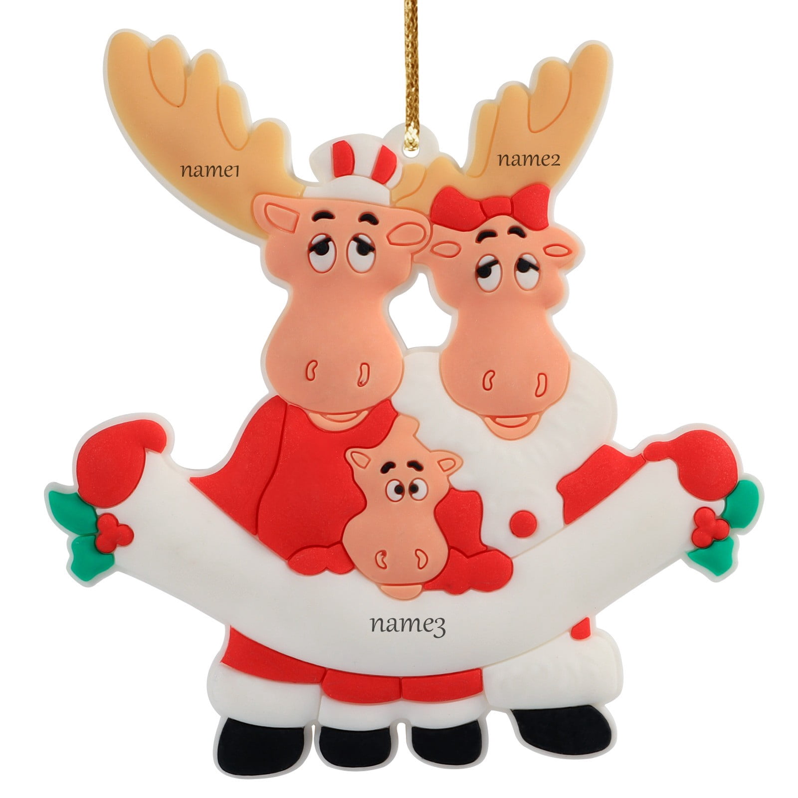 Personalized Elk Family Sleigh Christmas Tree Decoration Christmas personalized-elk-family-sleigh-christmas-tree-decoration-christmas