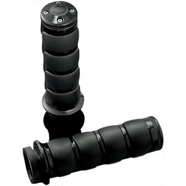 Kuryakyn 6321 Premium ISO Handlebar Grips for Electronic Throttle Control: 2008-19 Harley-Davidson Motorcycles, Gloss Black, 1 Pair