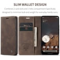 thumbnail image 3 of CaseMe Leather For Google Pixel 9A Case, Flip Wallet Leather Case with Card Holder Magnetic Closure Shockproof Kickstand Protective Phone Cases Cover For Google Pixel 9A,Coffee,For Google Pixel 9A, 3 of 12