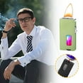 thumbnail image 6 of Qonioi Windproof Butane Lighter, Adjustable Flame Refillable Alloy Body with Transparent Window for Outdoor, Metal Lighter Men's Gift, 6 of 6