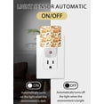 thumbnail image 2 of Fall Night Lights Auto Sensor Orange Pumpkin Bird Plug-in LED Nightlights Dusk to Dawn for Living Room, Bedroom, Bathroom, Hallway, Stairways Thanksgiving Wall Decor, Retro Maple Leaves Night Light, 2 of 9