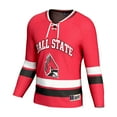 thumbnail image 2 of Unisex GameDay Greats Cardinal Ball State Cardinals Spirit Hockey Jersey, 2 of 4