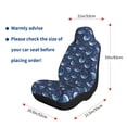 thumbnail image 4 of Naloa Cartoon Sharks2 Car Seat Covers 2PCs Front Car Seat Covers Universal fit for Most Cars SUVs and Trucks - 2 PCS, 4 of 5