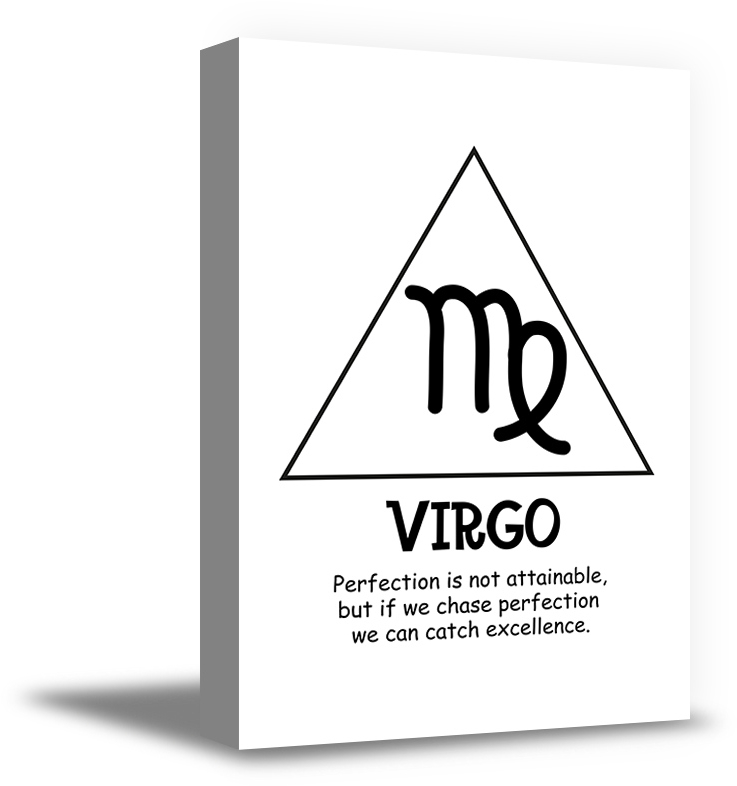 Zodiac Sign Virgo Custom Astrology Zodiac Canvas Wall Art