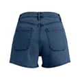 thumbnail image 6 of DHFJKG Womens Jeans Shorts Summer Mid Rise Stretch Flat Front Denim Shorts With Front Pockets Casual Stylish Bottoms, 6 of 6