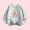 Gray, variant on Girl's Graphic Print Long Sleeve Round Neck Oversized Sweatshirts Pullovers