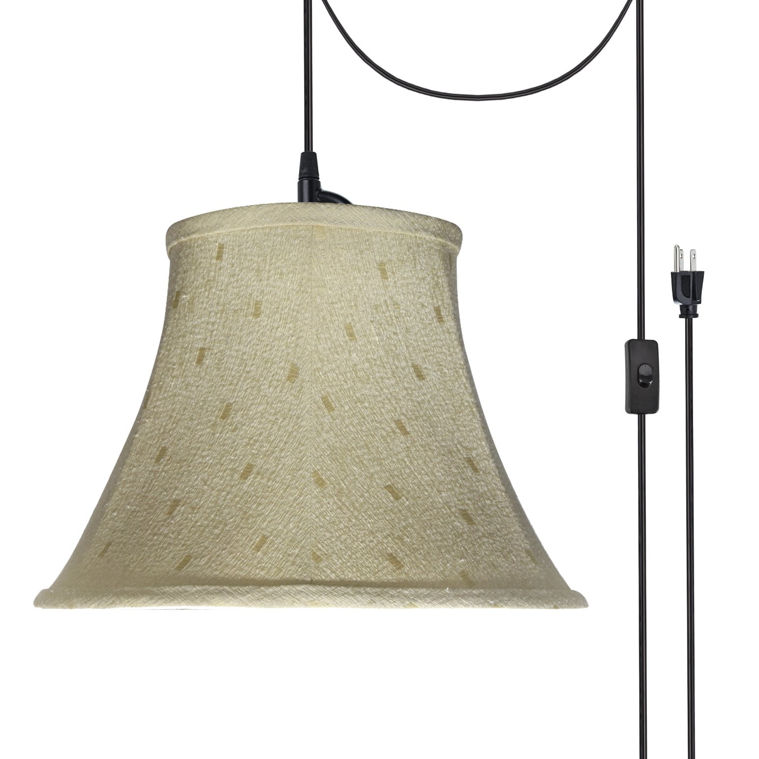 Aspen Creative 7010021 OneLight PlugIn Swag Pendant Light Conversion