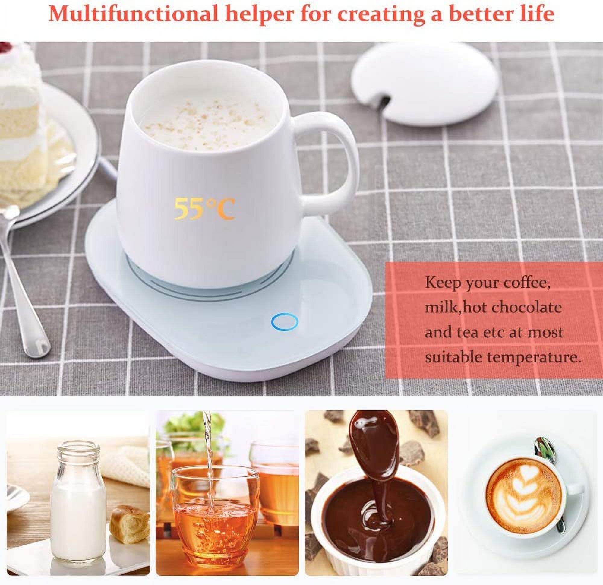 AZFUNN Beverage Mug Cooling & Cup Cooler for Office Home Desk Use, Beverage  Cooler Electric Cup Plate Accessories with Aluminum Mug For Water Milk