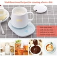 thumbnail image 4 of YEVIOR Coffee Cup Warmer for Desk With Touch Screen 3 Temperature Control Mug Warmer for Office, Milk, Tea, Water(White), 4 of 5