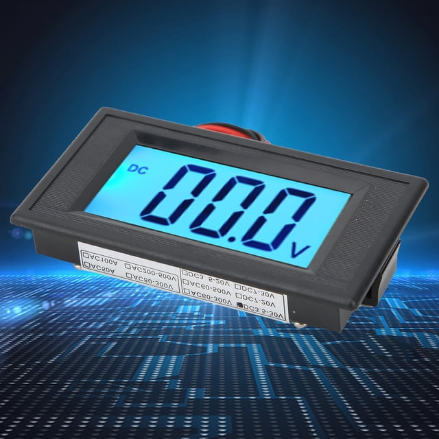 YB5135D LCD Digital Display Two-wire DC Voltage Meter Monitor Voltmeter, 4-120V