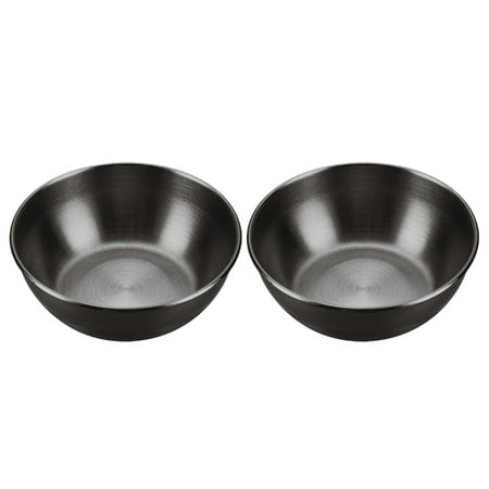 

2Pcs Stainless Steel Dish Household Sauce Dipping Plate Vegetable Serving Small Dish