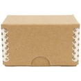 JAM Business Card Box, 1/Pack, 2.3x3.5x2, Brown Kraft with Metal Edge