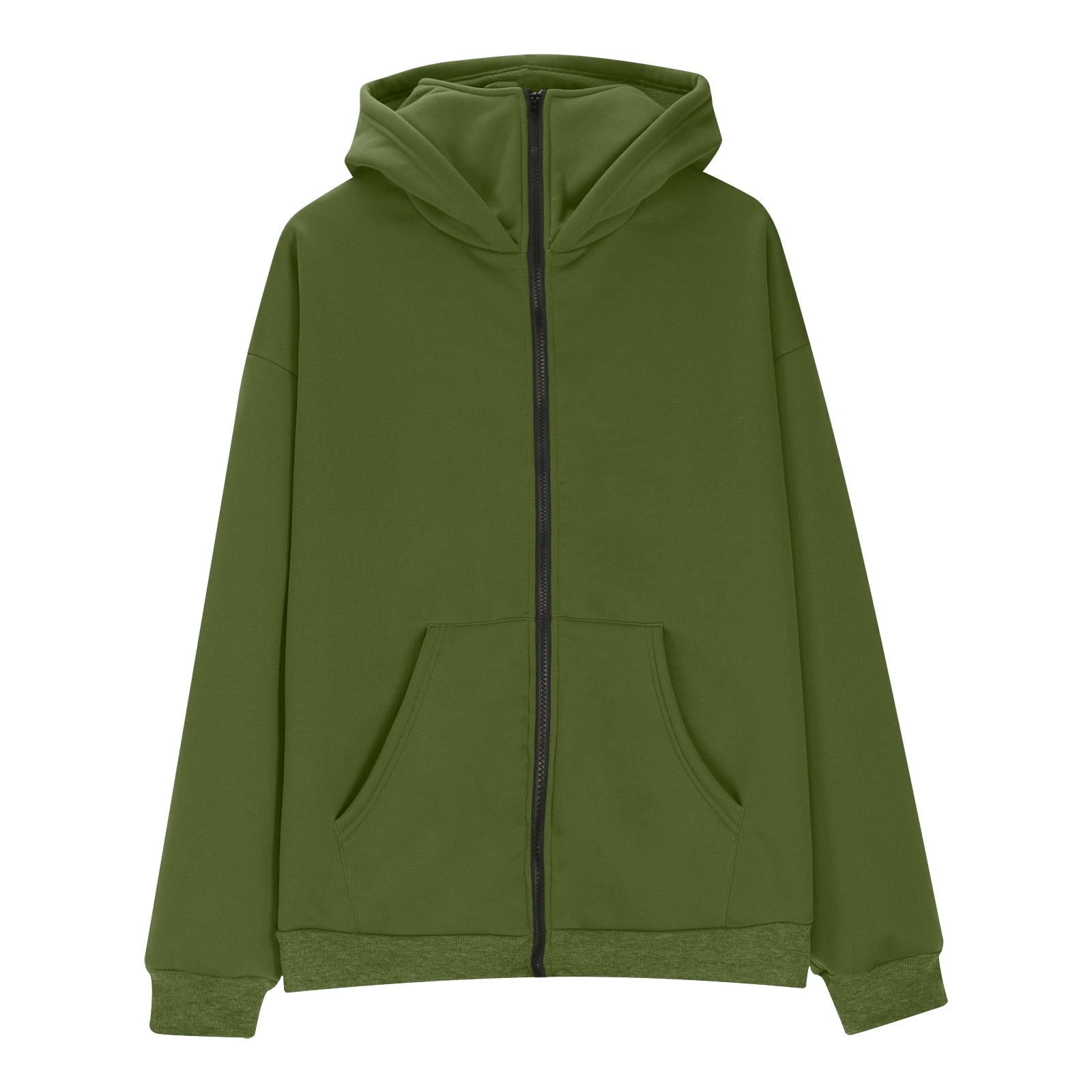 Mens Balaclava Hoodie Winter Double Hooded Zip Jacket Loose Fit Zip Up Fashion Hoodies Jacket Fleece-Lined Hoodie with Built-In Balaclava Wind-Resistant Streetwear Sweatshirt with Ski Mask