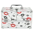 thumbnail image 1 of Professional Cosmetic Storage Box Portable Storage Jewelry Case Makeup Organizer Box(M), 1 of 13