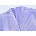 thumbnail image 5 of ATOGUTA Baby Kids Girls Silk Kimono Robe Bath Robes Girl Satin Robe Nightgown for Wedding Birthday Spa Party Purple, Size 2T-11, 5 of 9