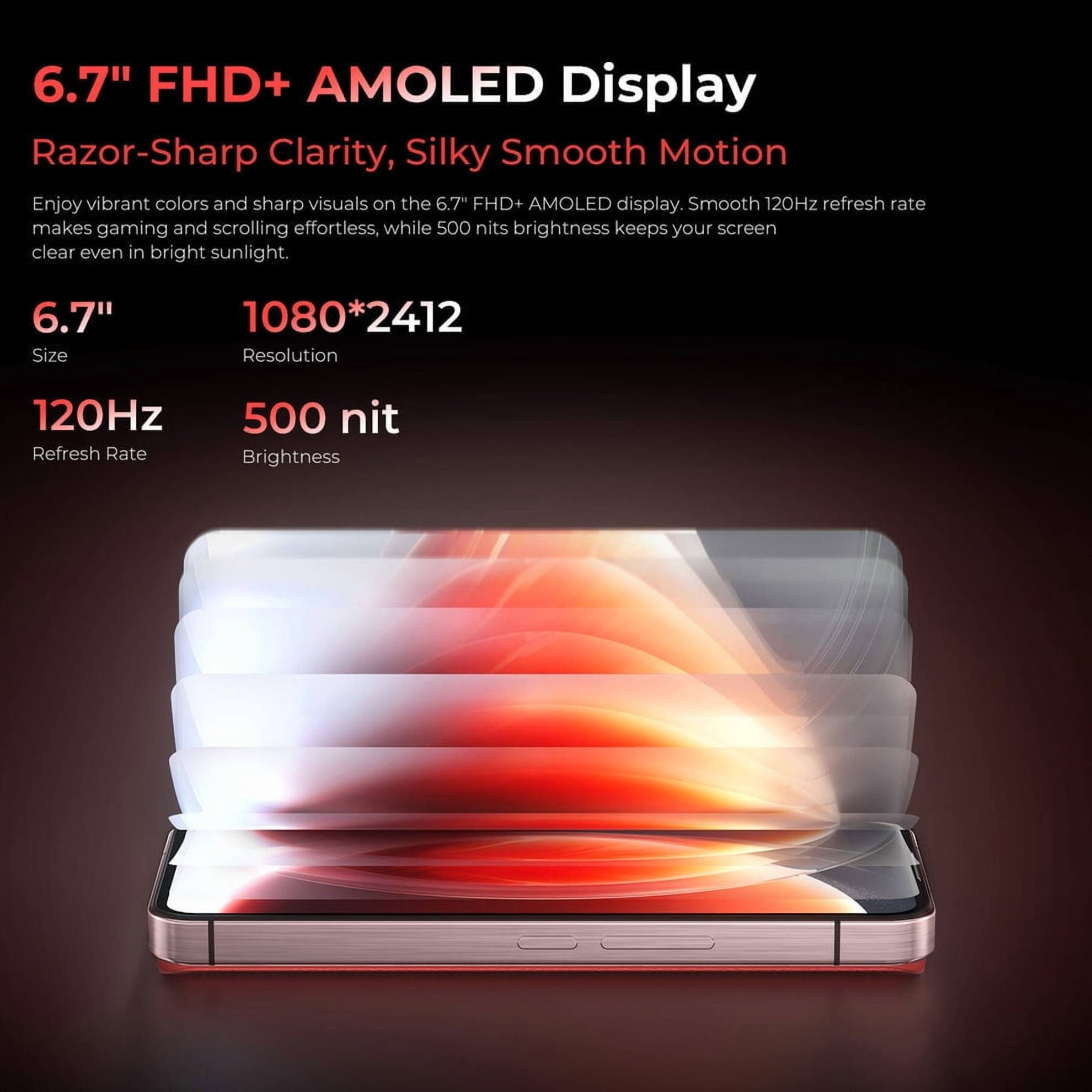 OUKITEL WP210 Rugged Smartphone 5G - Android 15 Cell Phone, 36GB+512GB, 6.7" FHD+ AMOLED, MTK Dimensity 8200, 8800mAh Battery Rugged Phones, 108MP Camera, Fingerprint, NFC, WiFi 6, 2025