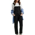 thumbnail image 1 of Salopette en Denim à Bretelles Réglables pour Femmes, Ample, avec Poches - Mode Décontractée pour Toutes Occasions, 1 of 4