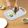 thumbnail image 6 of AuroraX Small Cutting Board with Grip Plastic Juice Grooves Non Toxic Cutting Board for Kitchen Durable Easy Clea Blue for Chopping Meat Vegetables Fruits Cheese Knife Friendly, 6 of 6