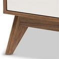 thumbnail image 6 of Bowery Hill Mid-Century 5-Drawer Board Wood Chest in White/Walnut, 6 of 8