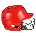 EvoShield XVT Batting Helmet Gloss Finish with Facemask, Scarlet