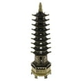 thumbnail image 3 of DOLITY 2X Wen Chang Tower Model Handcraft China Pagoda Cultural Home Decor Bronze 13cm, 3 of 9