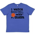 thumbnail image 3 of Inktastic I Watch Basketball with Grandpa Youth T-Shirt, 3 of 5