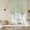 Green, variant on Sage Green Geometric Tie Up Curtains 45 Inches Long, Kitchen Window Curtains Over Sink, Minimalism Solid Color Striped Lines Small Window Curtains Shade Balloon Curtains Valances for Bedroom 34"x45"
