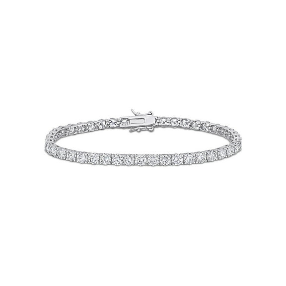 9.49 Carat (Ctw) Lab-Created Moissanite Tennis Bracelet in Sterling Silver for Women