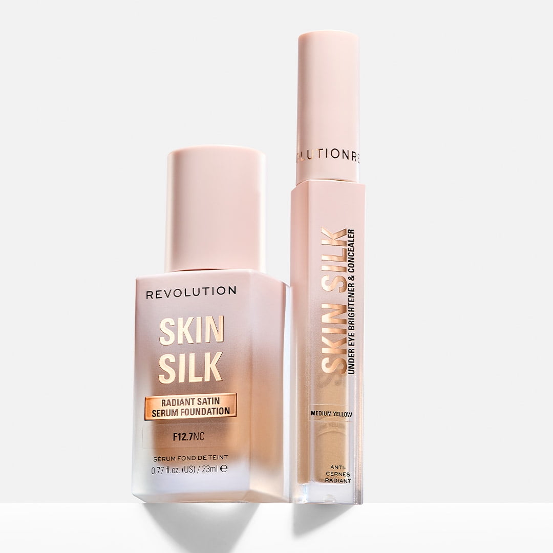 Revolution Skin Silk Radiant Serum Concealer, Buildable Coverage, Tan Golden, 0.13 oz