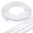Unfinished White, variant on Taaizau 118" x 0.24" Unfinished Wood-Tone Decorative Bead Molding Trim, Flexible Paintable DIY Peel & Stick Wall Moulding for Home Decoration, Bathroom Mirror Frame, Cabinet, Backsplash Tile