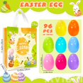thumbnail image 2 of Huevos de Pascua de plástico Aviski, 96 unidades, con bolsas no tejidas para niños, 2 of 7