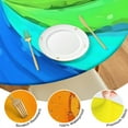thumbnail image 4 of Rainbow Tie Dye Spiral Pattern Round Fitted Tablecloth with Elastic Edge,Dining Table Cover Waterproof,Outdoor Round Tablecloth for Camping,Dining,Indoor and Outdoor, 4 of 7
