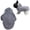 Grey, variant on Miommo Small Dog Hoodies Clothes for Chihuahua, Warm Coat Jacket Autumn Puppy Outfits with Hat, Pullover Vest for Cats Dogs Pet Clothing, Black Size S