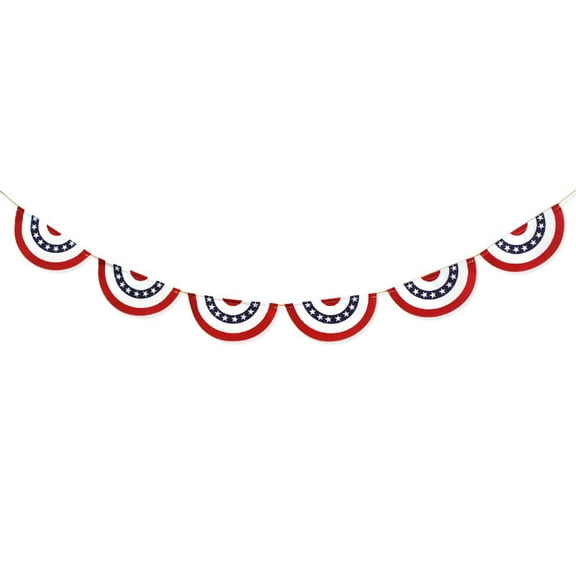 Festival Party Decoration Flag String Flag Five Pointed Star Semi-circular Flag Pull Flag