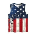 thumbnail image 4 of Wiyuqeen American Flag Tank Tops Women Sleeveless Independence Day Tanks Crew Neck Stars Striped Tanks Plus Size Red White and Blue Tanks, 4 of 4