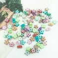 thumbnail image 2 of 200pcs/lot Polymer Clay Beads Mixed Color Heart Flower Rainbow Football Spacer Beads For Jewelry Making DIY Bracelet necklace, 2 of 4