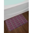 thumbnail image 2 of Paisley Bath Mat, Colorful Floral Design of Traditional Abstract Motifs Hand Drawn Like, Plush Bathroom Decor Mat with Non Slip Backing, 29.5" X 17.5", Raspberry and Multicolor, by Ambesonne, 2 of 2