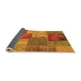 thumbnail image 2 of Ahgly Company Indoor Rectangle Patchwork Orange Transitional Area Rugs, 7' x 10', 2 of 4
