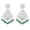 Green, variant on Indian Oxidized Jewellery Boho Vintage Tribal Jhumka Jhumki Hook Earrings for Women