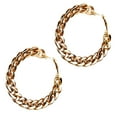 thumbnail image 2 of Xihbxyly Ofertas Prime Pendientes de Cadena Exagerados de aleación de Oro, Joyas de Damas, 2 of 7