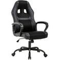 thumbnail image 1 of BestOffice Office Chair PC Cheap Ergonomic PU Leather Executive Lumbar Support for Women, Men, Black, 1 of 7