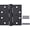 Matte Black-square-4.5"X4.5"X3.4 mm, variant on 3 Pack 4in Black Door Hinges Stainless Steel Hinges Interior Door Hinges Black Matte with Square & Round Corners Perfect for Heavy-Duty Front & Back Door, Antirust & No Squeaks