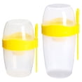thumbnail image 5 of Ludlz Portable Breakfast Oatmeal Cereal Nut Yogurt Salad Cup with Fork Spoon Double Layer Large Capacity Soy Milk Cup Household Supplies, 5 of 8