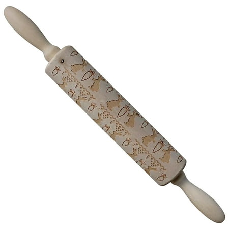 

DYTTDG Refrigerator Organizer Bins Various Patterns Of Rolling Pin Wooden Carved Dough Stick Kitchen Gadgets Best Sellers 2023