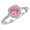 White Gold, variant on 1.1 Carat 14K Rose Gold Gorgeous Classic Cushion Halo Style Diamond Engagement Ring with a 0.75 Carat Natural Pink Sapphire Center (Heirloom Quality)